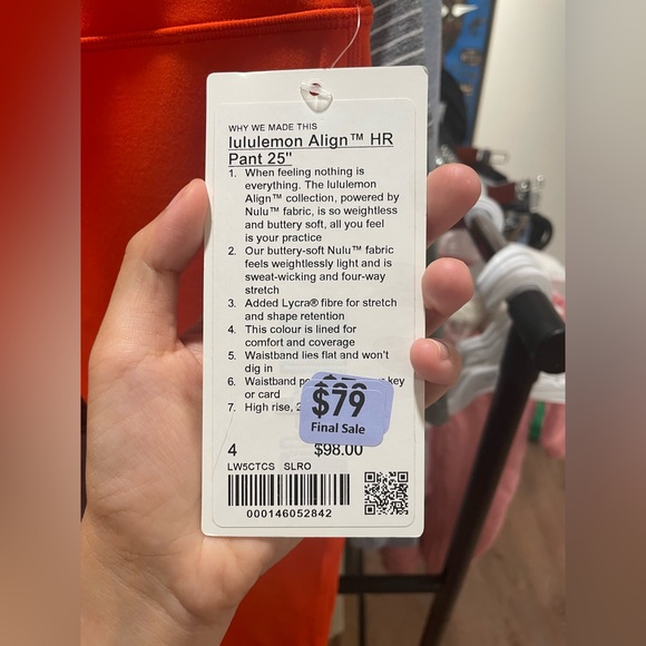 NWT Lululemon Align Pants 25 Size 4 - Picture 4 of 4